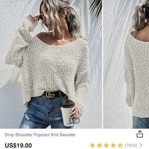 Off the shoulder sweater